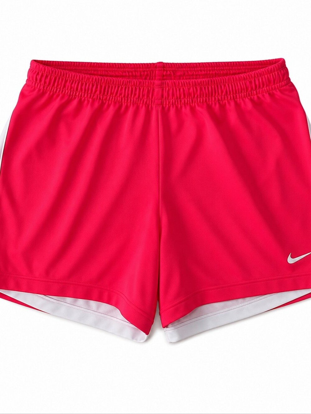 Nike Women's Red And White Athletic Shorts Size Large